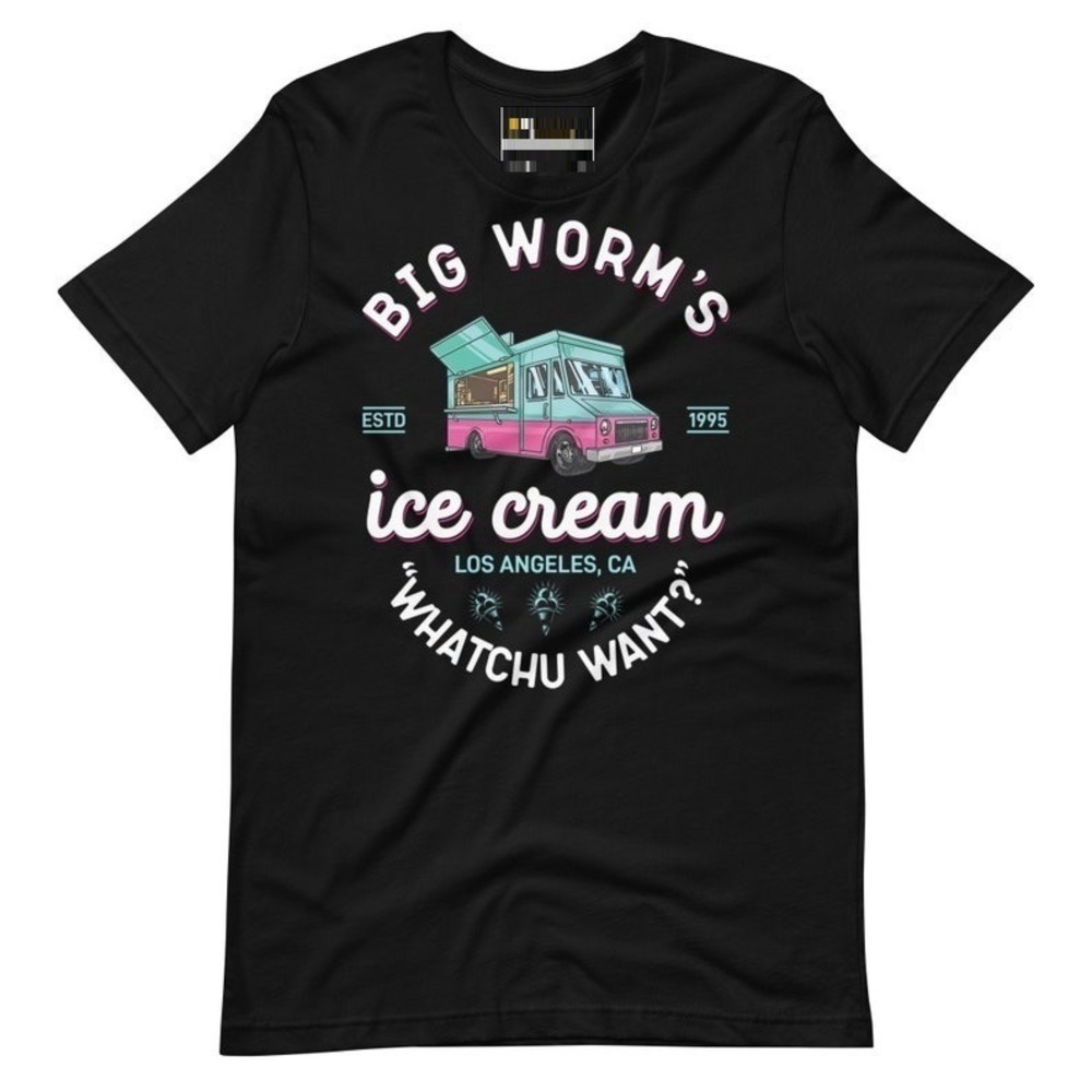 Friday Big Worm Ice Cream  Classic Gift  Retro Unisex Tshirt